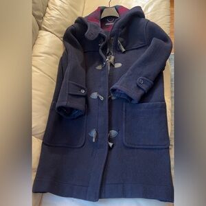 VTG Brooks Brothers All Wool Casual Toggle Coat Hooded Size M